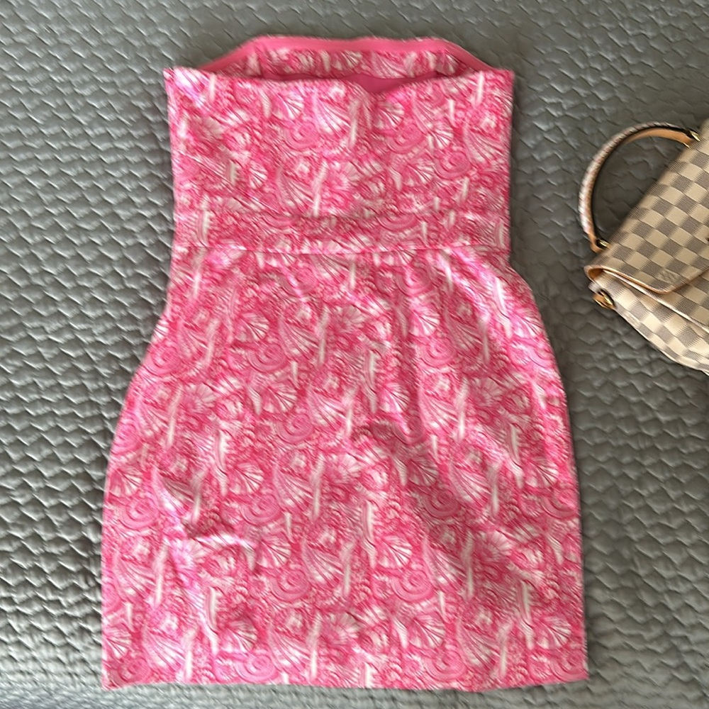 Vineyard Vines Strapless Dress 4 Petite Length - Picture 3 of 3